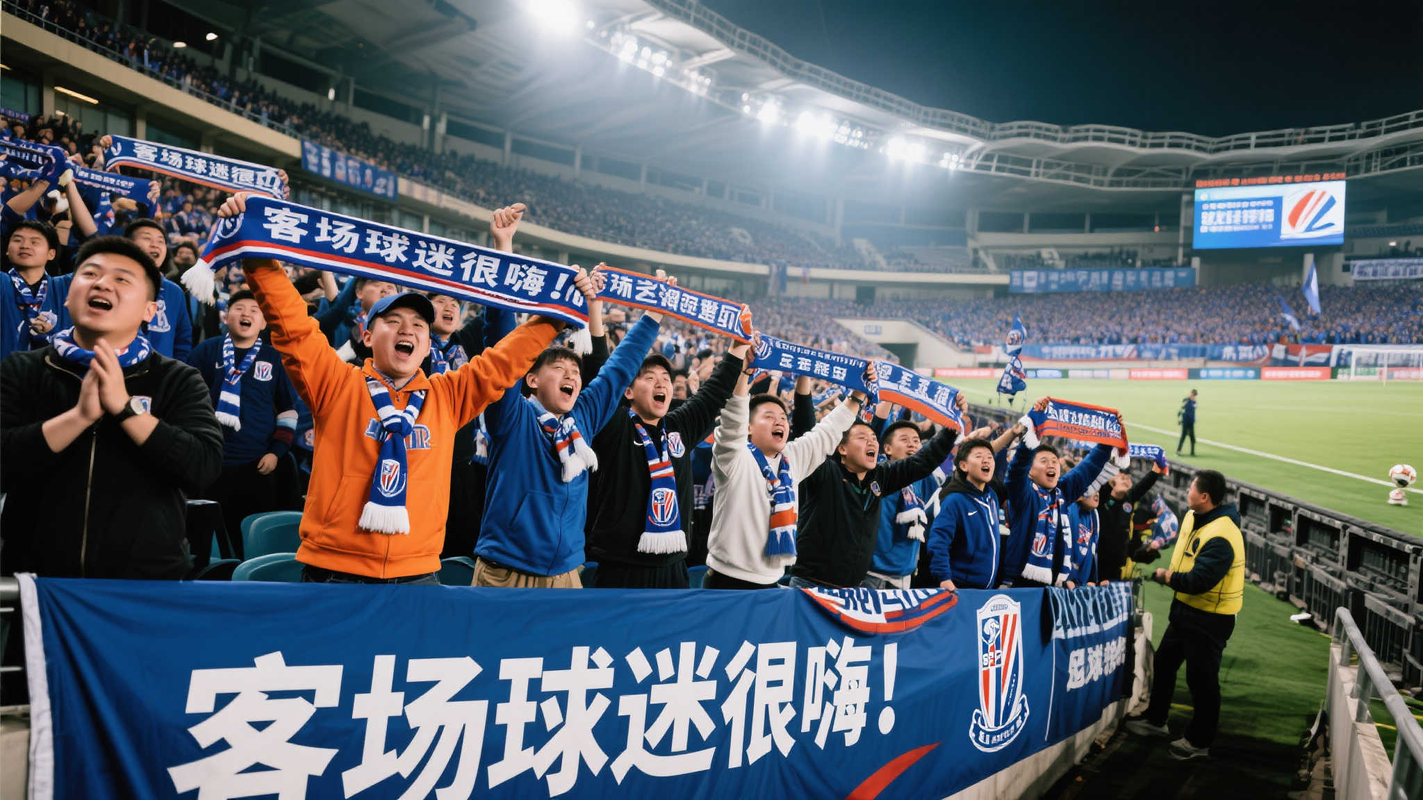 客场失利无碍，球迷热情不减