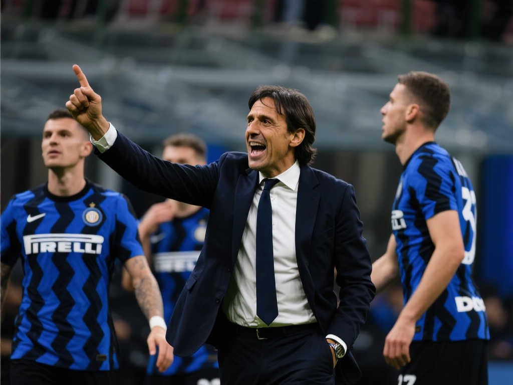 暴雨如注,西蒙尼·因扎吉边线激情指挥,激励国米将士奋战! 暴雨如注,西蒙尼·因扎吉边线激情指挥,激励国米将士奋战!